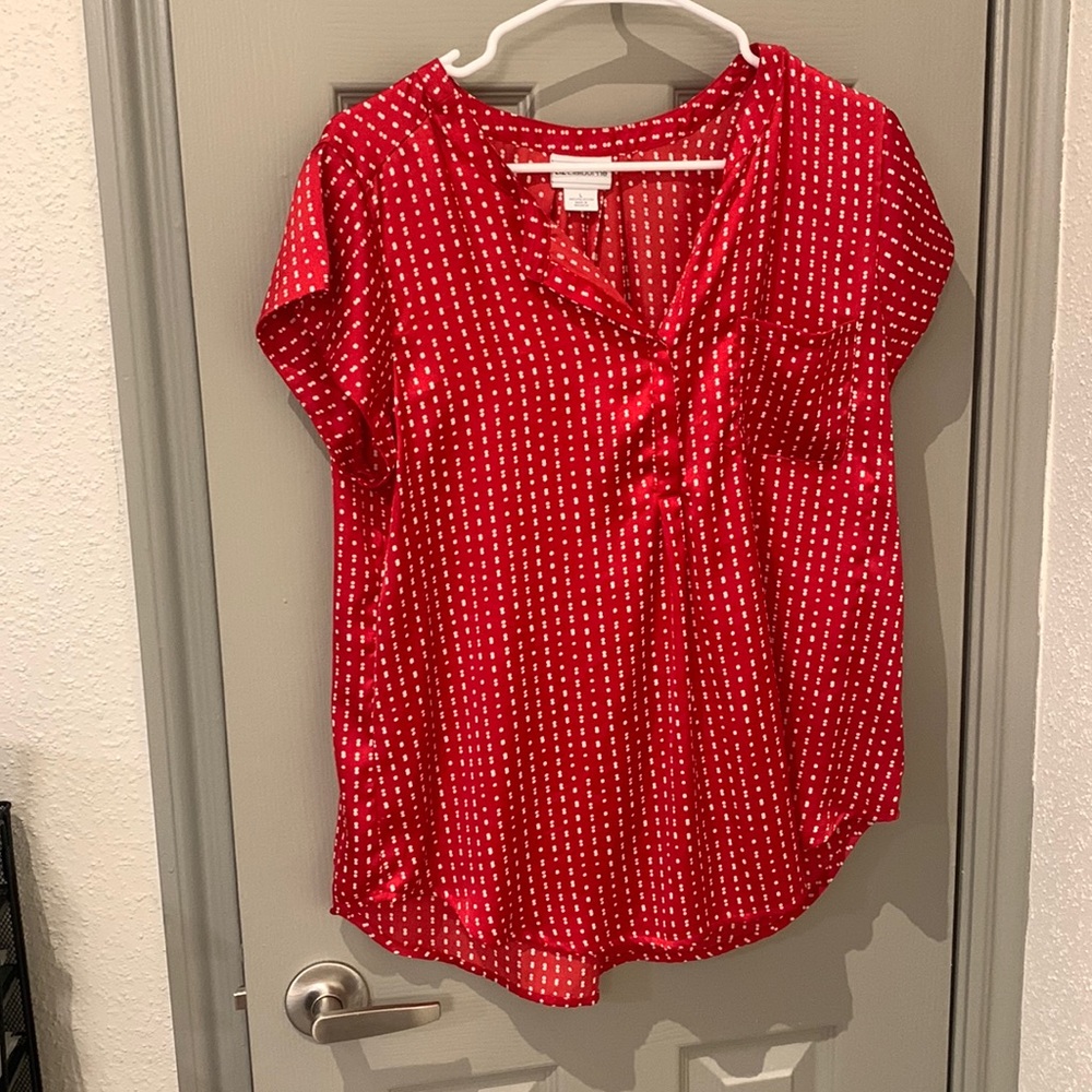 Red blouse